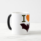 Halloween vleermuis vakantie liefde magische mok (Voorkant links)