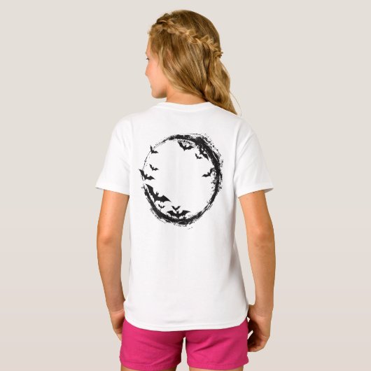 HALLOWEEN-vleermuismaan T-shirt (Achterkant volledig)