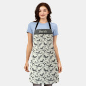  Halloween  vleermuispatroon Schort (Gedragen)