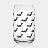 Halloween, vleermuispatroon, Trick or treat, Boo Blikvorm Glas (Voorkant)