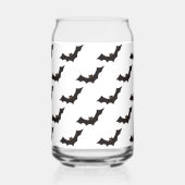 Halloween, vleermuispatroon, Trick or treat, Boo Blikvorm Glas (Achterkant)