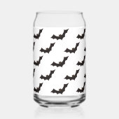 Halloween, vleermuispatroon, Trick or treat, Boo Blikvorm Glas (Links)