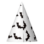 Halloween, vleermuispatroon, Trick or treat, Boo Feesthoedjes (Achterkant)