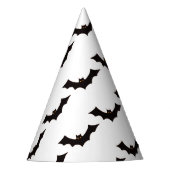 Halloween, vleermuispatroon, Trick or treat, Boo Feesthoedjes (Voorkant)