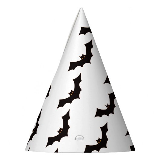 Halloween, vleermuispatroon, Trick or treat, Boo Feesthoedjes (Links)