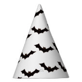 Halloween, vleermuispatroon, Trick or treat, Boo Feesthoedjes (Rechts)