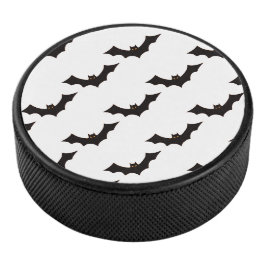 Halloween, vleermuispatroon, Trick or treat, Boo Hockey Puck
