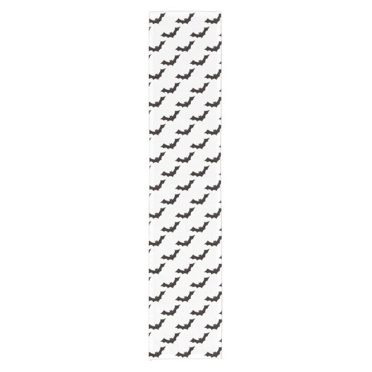 Halloween, vleermuispatroon, Trick or treat, Boo Korte Tafelloper (Voorkant)