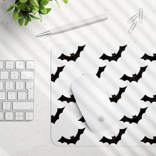 Halloween, vleermuispatroon, Trick or treat, Boo Muismat