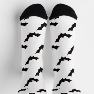 Halloween, vleermuispatroon, Trick or treat, Boo Sokken
