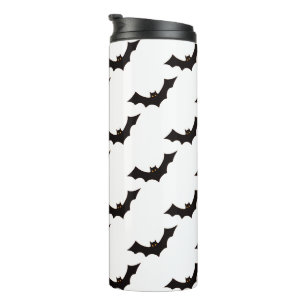 Halloween, vleermuispatroon, Trick or treat, Boo Thermosbeker