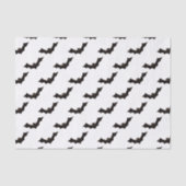 Halloween, vleermuispatroon, Trick or treat, Boo Tissuepapier (Voorkant)