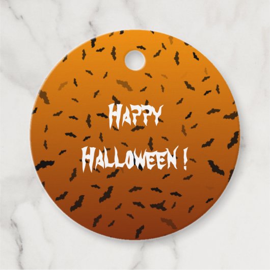 Halloween Vleermuizen Bedankjes Labels (Voorkant)
