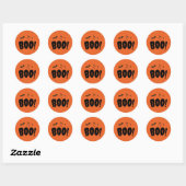 Halloween Vleermuizen Boe Ronde Sticker (Vel)