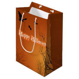 Halloween Vleermuizen & Bomen - Midden Geschenkent Medium Cadeauzakje