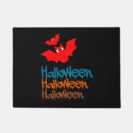Halloween vleermuizen! deurmat (Voorkant)