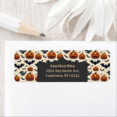 Halloween Vleermuizen Etiket (Insitu)