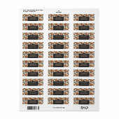 Halloween Vleermuizen Etiket (Full Sheet)