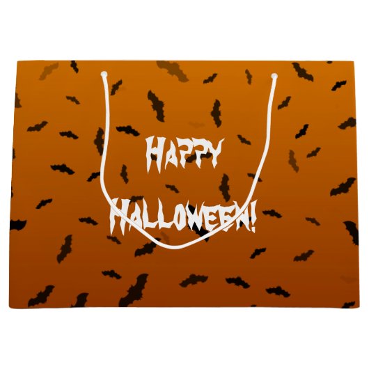 Halloween Vleermuizen Groot Cadeauzakje (Voorkant)