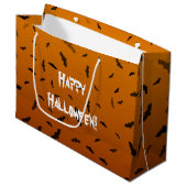 Halloween Vleermuizen Groot Cadeauzakje (Voorkant Gekanteld)