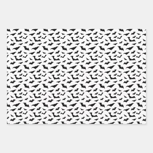 Halloween vleermuizen inpakpapier vellen (Voorkant 2)