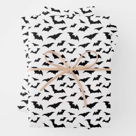 Halloween vleermuizen inpakpapier vellen (In situ)