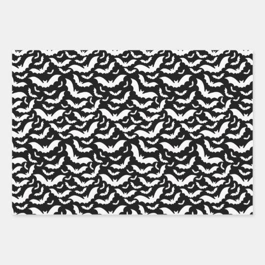 Halloween vleermuizen inpakpapier vellen (Voorkant 3)