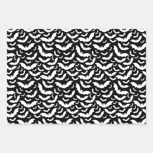 Halloween vleermuizen inpakpapier vellen (Voorkant)