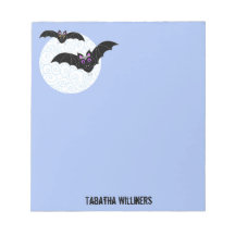 Halloween vleermuizen met maan Gepersonaliseerd 5.