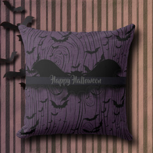  Halloween vleermuizen monogram Kussen