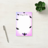 Halloween-vleermuizen op paarse & witte Dingen om Post-it® Notes (Kantoor)