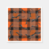 Halloween vleermuizen op plaid servet (Voorkant)
