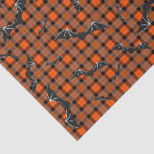 Halloween vleermuizen op plaid tissuepapier (Detail)