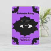 Halloween Vleermuizen op Ultra Violet Kaart (Staand voorkant)