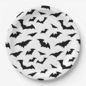 Halloween Vleermuizen Papier Borden Papieren Bordje (Voorkant)