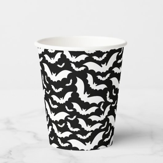 Halloween vleermuizen papieren bekers (Voorkant)