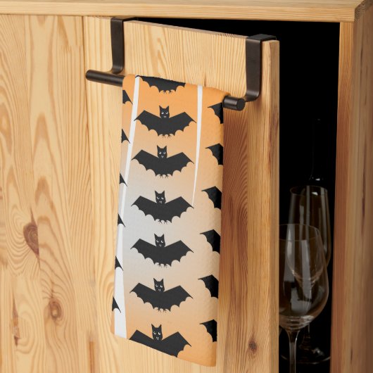 Halloween Vleermuizen Patroon Theedoek (Derde Gevouwen)