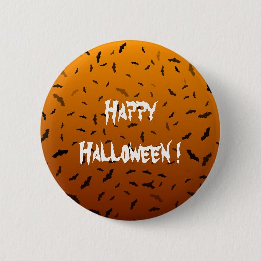 Halloween Vleermuizen Ronde Button 5,7 Cm (Voorkant)