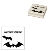 Halloween vleermuizen silhouet rubberstempel (Gestempeld)