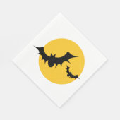 Halloween Vleermuizen Silhouet Volle Maan Servet (Hoek)