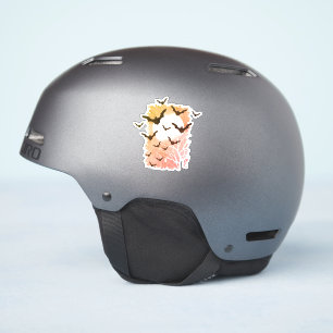 Halloween Vleermuizen Silhouet Zwarte Vliegende Va Sticker