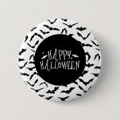 Halloween Vleermuizen Speld Ronde Button 5,7 Cm (Voorkant)