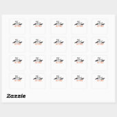 Halloween Vleermuizen Zijn Grappig En Eng Meme Vierkante Sticker (Vel)