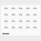 Halloween Vleermuizen Zijn Schattig Grappig Meme Ronde Sticker (Vel)