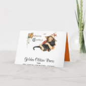  Halloween Vliegend Hoog Wenskaart Kaart (Achterkant)