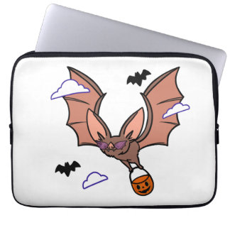 Halloween vliegende vleermuis schattig laptop sleeve