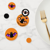 Halloween vliegende vleermuizen confetti (Groep)