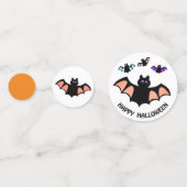 Halloween vliegende vleermuizen confetti (Voorkanten)