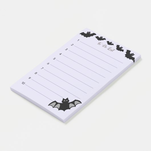 Halloween vliegende vleermuizen op maagdenpalm To Post-it® Notes (Schuin)