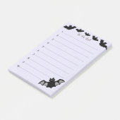 Halloween vliegende vleermuizen op periwinkle Take Post-it® Notes (Schuin)